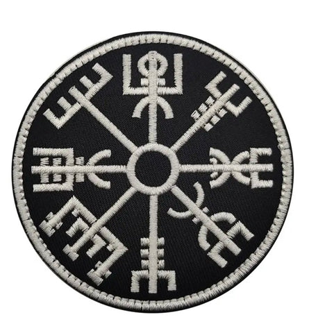 Écusson Vegvisir brodé Blanc