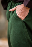 Pantalon souple avec laçage à la taille Vert