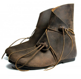 Bottes en cuir viking "Joar" Brun